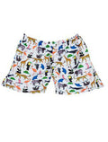 Boy's Safari Animal Print Swim Shorts