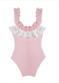 Ruffled Light Pink Swimsuit done
