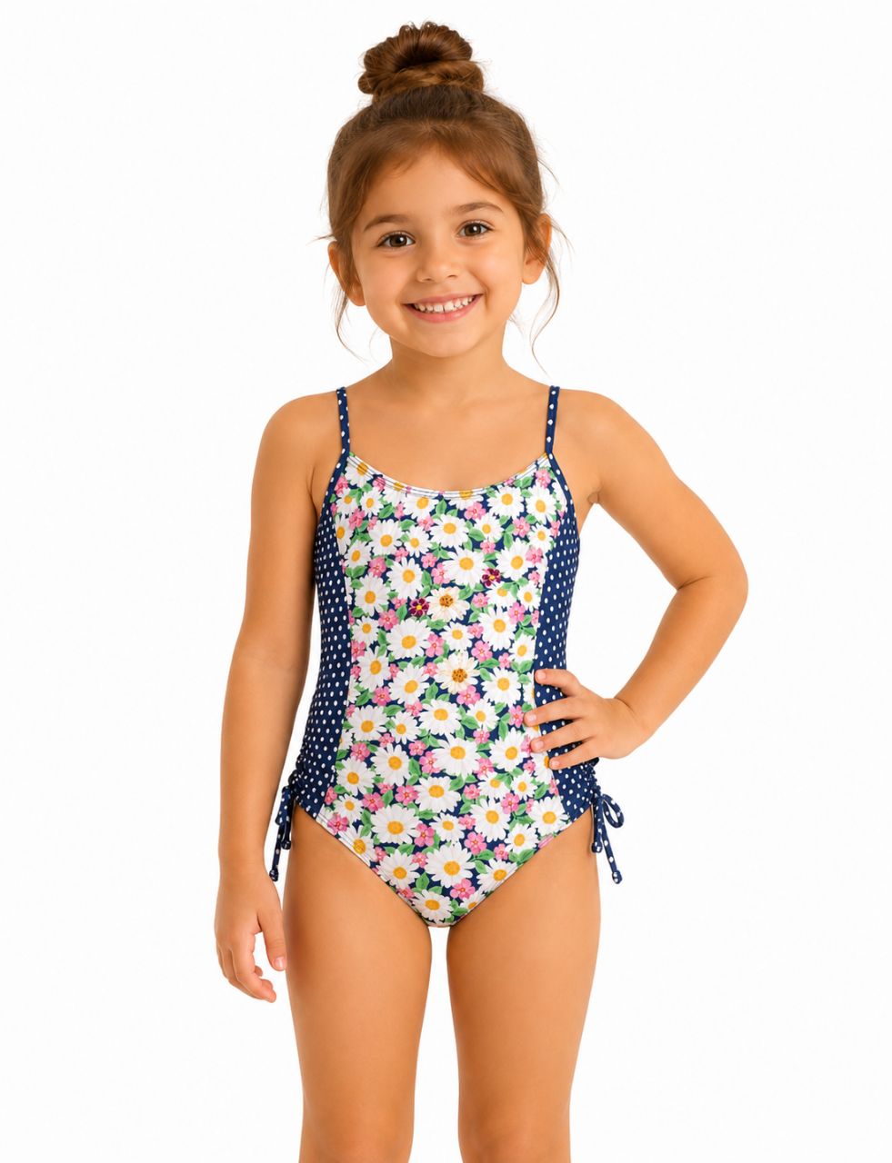 Girls' Daisy Floral Swimsuit