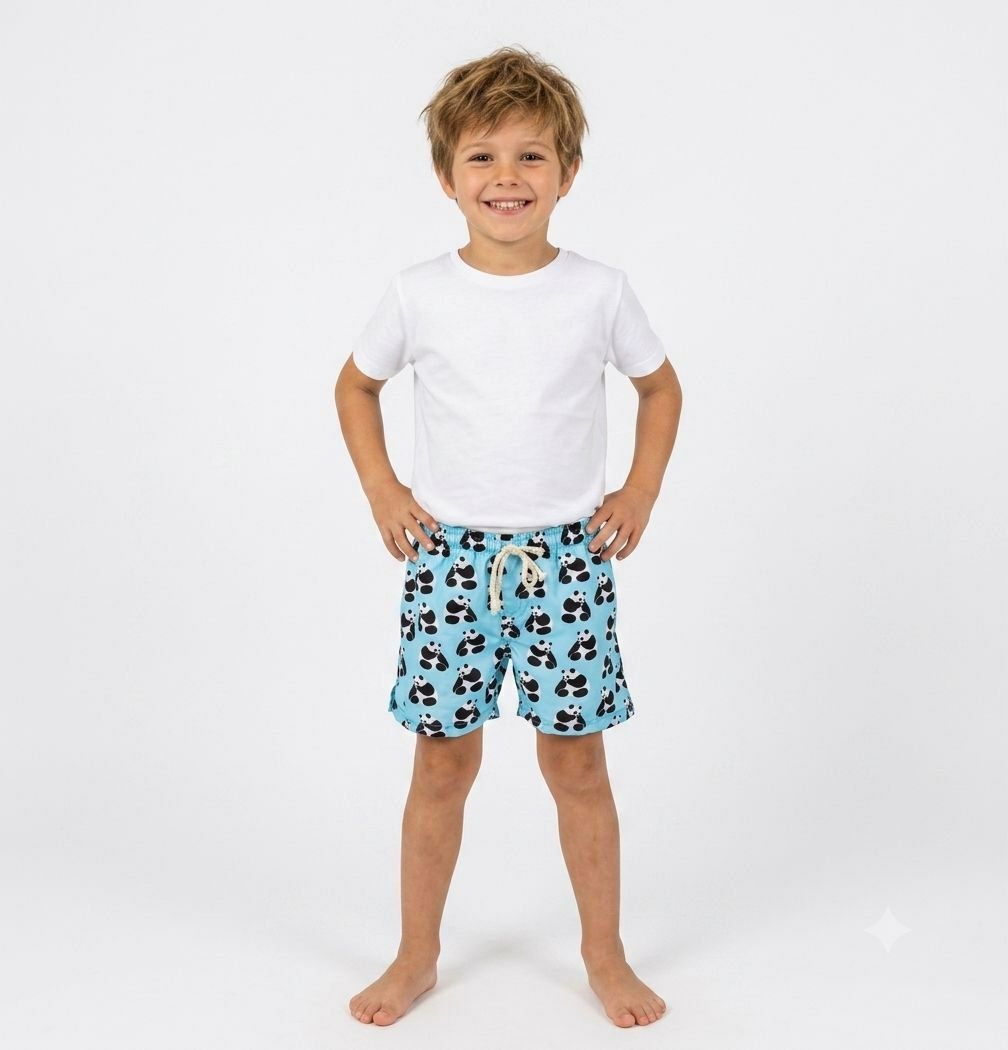 Boy’s Panda Swim Shorts