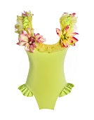 Lime Green Ruffle Flower Swimsuit done