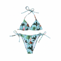Light Blue Palm Tree Bikini – Lookbook Flat Lay