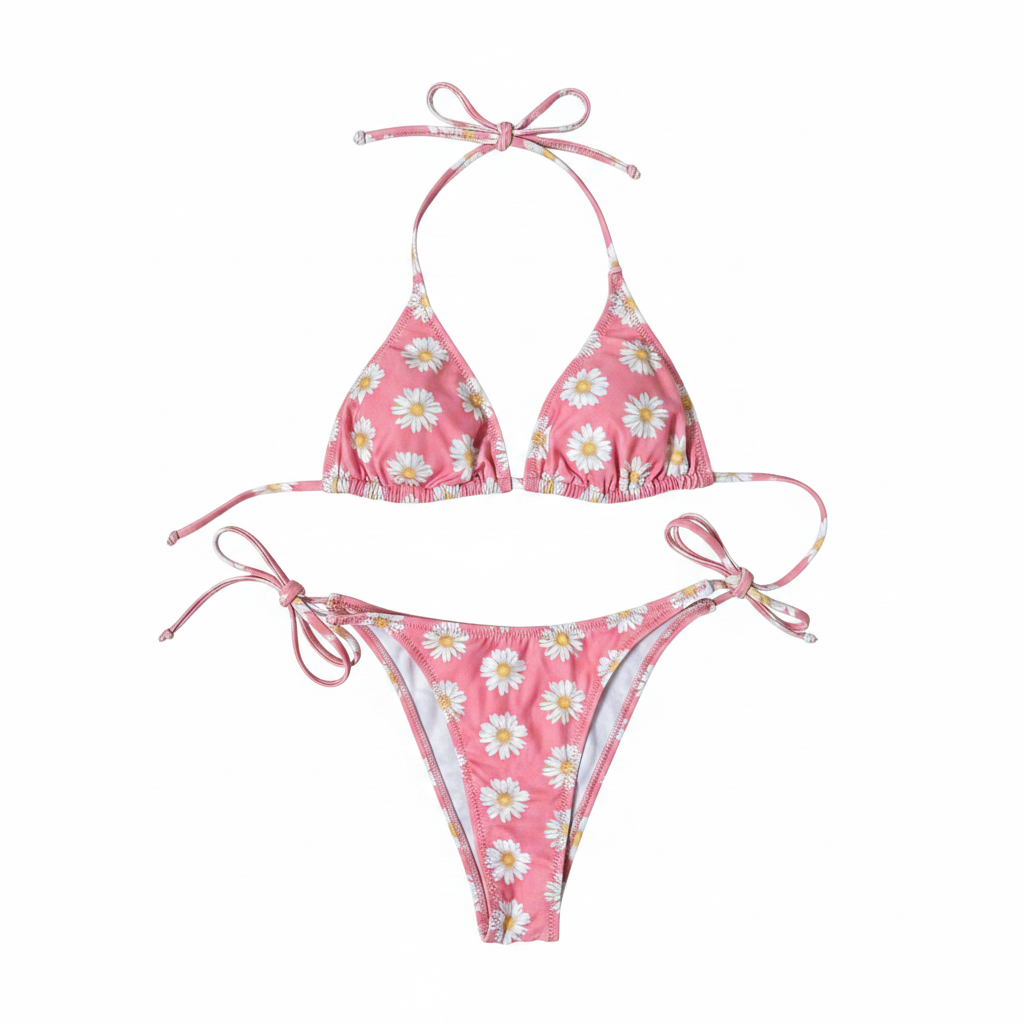 Pink Daisy Bikini Lookbook